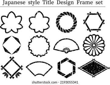Japanese style frame set -Autumn-