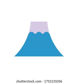 Japanese Style Fujiyama Vector Illustration Icon Stock Vector (Royalty ...