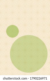 Geometrisches Design im japanischen Stil, Vektorhintergrund.