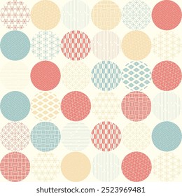 material de padrão geométrico estilo japonês