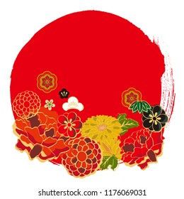 Japanese Japanese style gold pattern