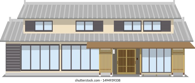 
Japanese style house illustration No.4