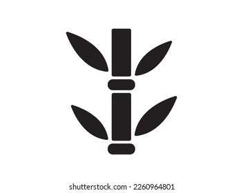 Japanese style icon [bamboo] vector illustration