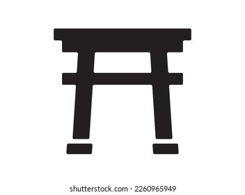 Japanese style icon [Torii gate] vector illustration