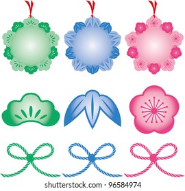 Japanese style material of the flower
