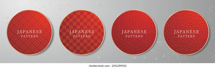 Material de estilo japonés patrón de patrón japonés titular de fondo temporada de lujo dulces japoneses de menú de comida tira de catálogo