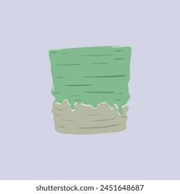 Japanese style mug for green tea vector illustration