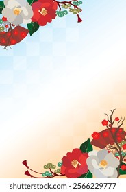 Japanese style new year background