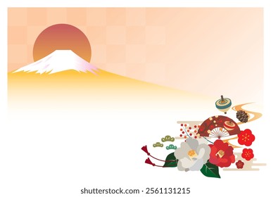 Japanese style New Year's card material 2025 Year of the Snake (Year of the Snake, era name, New Year's greetings, Happy New Year)