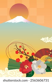 Japanese style New Year's card material 2025 Year of the Snake (Year of the Snake, era name, New Year's greetings, Happy New Year)