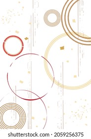 Material de ilustración de fondo de patrón de estilo japonés
