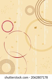Material de ilustración de fondo de patrón de estilo japonés