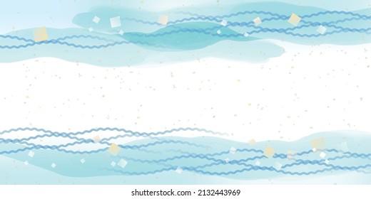 Japanese style pattern background illustration