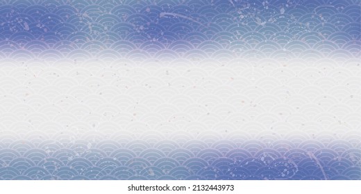 Japanese style pattern background illustration