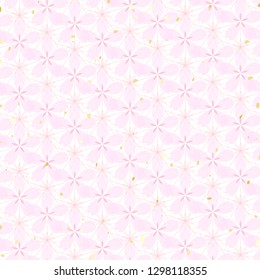 Japanese style pattern of cherry blossoms