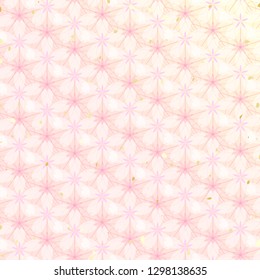 Japanese style pattern of cherry blossoms