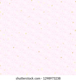 Japanese style pattern of cherry blossoms
