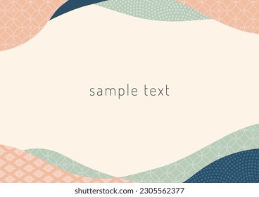 Japanese style pattern frame material
