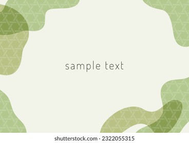 Japanese style pattern frame material