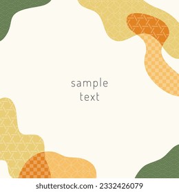 Japanese style pattern frame material