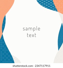 Japanese style pattern frame material