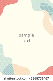 Japanese style pattern frame material