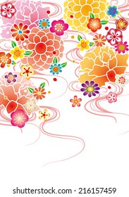A Japanese style pattern of Japan
