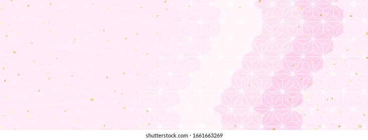 Japanese style pattern like the color of cherry blossoms