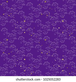 和柄 パターン 紫 のイラスト素材 画像 ベクター画像 Shutterstock