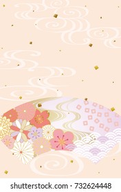 Japanese style patterned fan