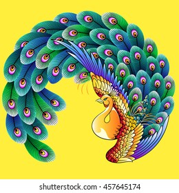 Japanese style peacock