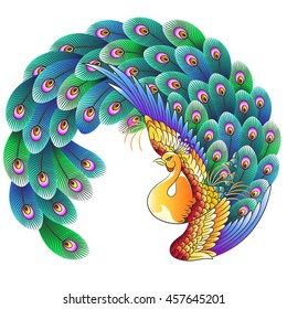 Japanese style peacock