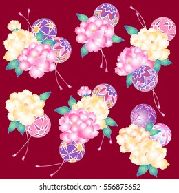Japanese style peony,