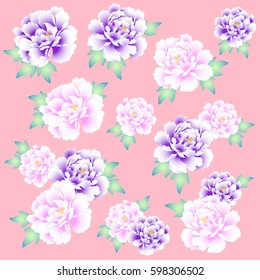 Japanese style peony,