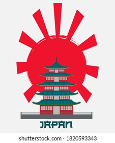 Japanese style popular typography t-shirt design for clothes sale poster banner wallpaper vector