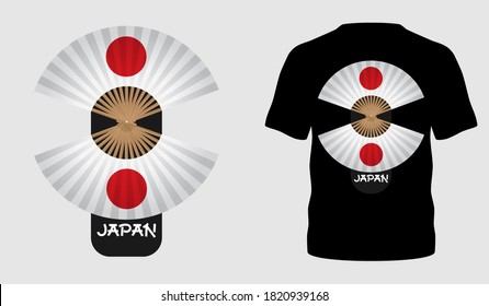Japanese style popular typography t-shirt design for clothes sale poster banner wallpaper vector