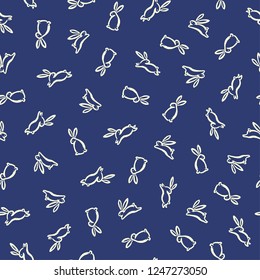 Japanese style rabbit pattern,