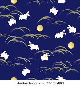 Japanese style rabbit pattern,
This painting continues repeatedly,
