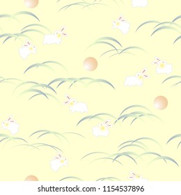 Japanese style rabbit pattern,
This painting continues repeatedly,