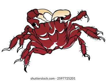 
Japanese style red crab, part 1