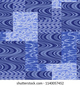 Japanese style ripple pattern