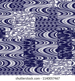 Japanese style ripple pattern