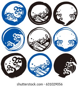 Japanese style sea mark
