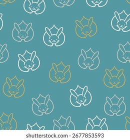 Japanese style seamless pattern material