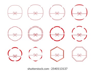 Japanese style simple heading set