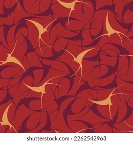 Japanese style swallow seamless pattern,