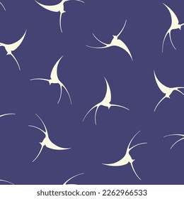 Japanese style swallow seamless pattern,