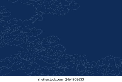 Fondo nube azul marino