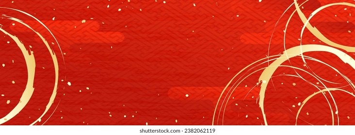 Japanese style traditional pattern vector illustration background material