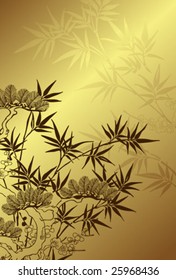 fondo de árbol de estilo japonés
